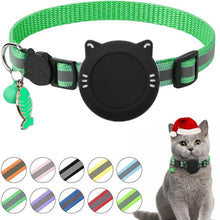 Load image into Gallery viewer, For AirTag 2nd Gen / AirTag 1st Gen Cat Collar Waterproof Silicone Holder With Safety Breakaway Buckle And Fish &amp; Bell Pendant