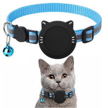 Load image into Gallery viewer, For AirTag 2nd Gen / AirTag 1st Gen Cat Collar Waterproof Silicone Holder With Safety Breakaway Buckle And Fish &amp; Bell Pendant