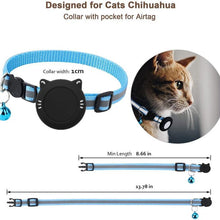 Load image into Gallery viewer, For AirTag 2nd Gen / AirTag 1st Gen Cat Collar Waterproof Silicone Holder With Safety Breakaway Buckle And Fish &amp; Bell Pendant