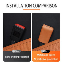 Load image into Gallery viewer, Universal Car Seat Belt Buckle Protector Leather Seat Belt Fastener Cover