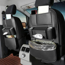 Load image into Gallery viewer, 1109 Car Seat Back Leather Storage Organizer Vehicle-Mounted Hanging Trash Bag