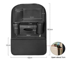 Load image into Gallery viewer, 1109 Car Seat Back Leather Storage Organizer Vehicle-Mounted Hanging Trash Bag