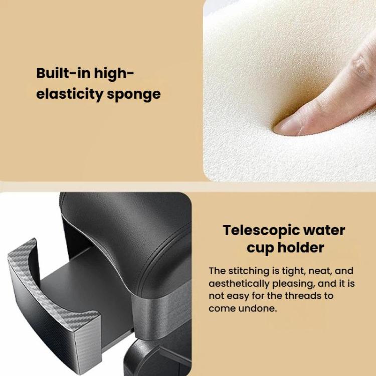3092 Car Seat Armrest Cup Holder Multi-Functional Rear Seat Charging Storage Box
