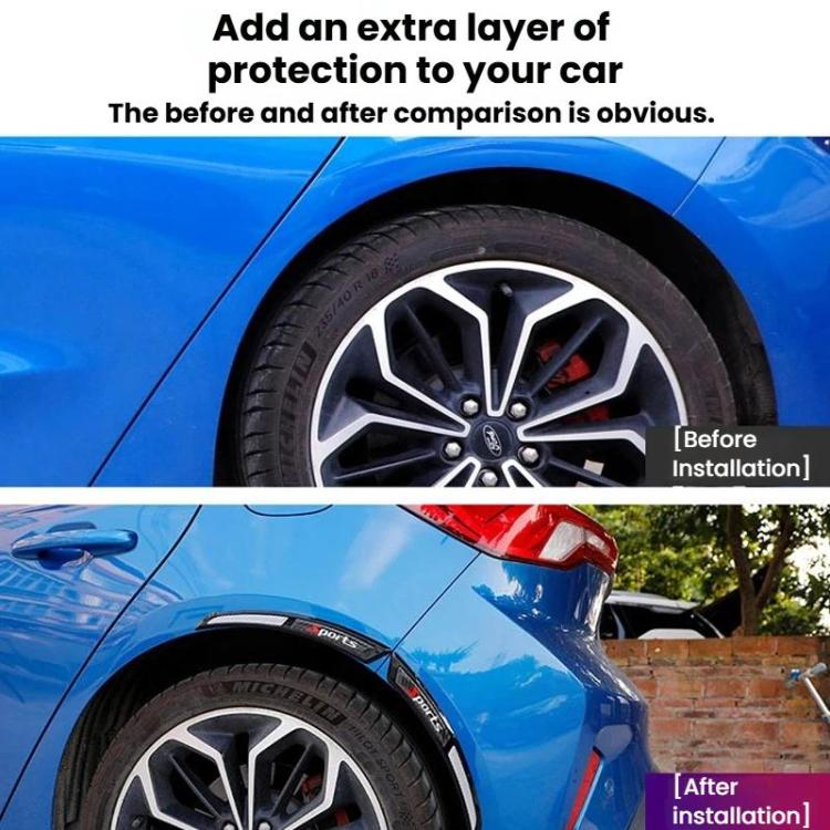 2pcs Car Wheel Arch Anti-Collision Strip Universal Car Anti-Scratch Sticker