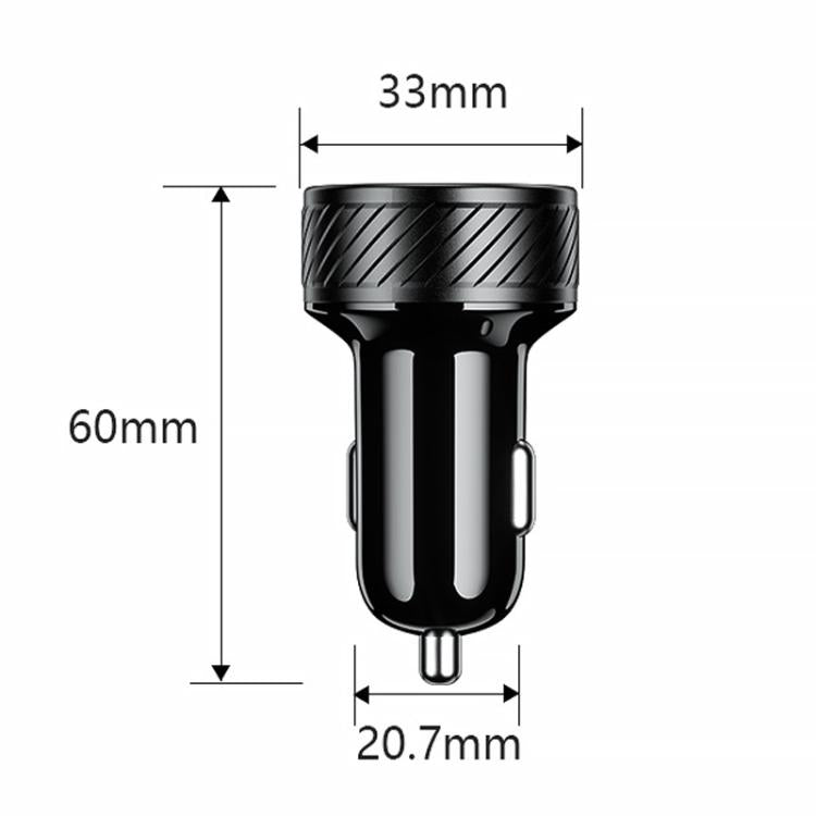 Car Cigarette Lighter LED Indicator USB Charger With Switch
