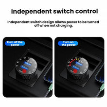 Load image into Gallery viewer, Car Cigarette Lighter LED Indicator USB Charger With Switch