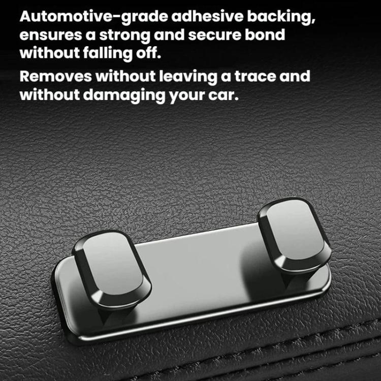 Car Front Seat Adhesive Alloy Storage Hook