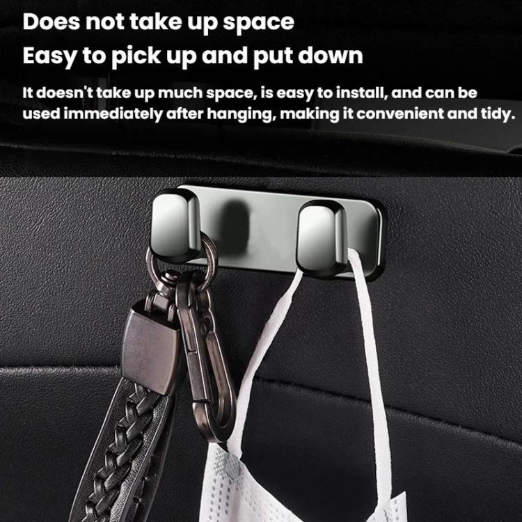 Car Front Seat Adhesive Alloy Storage Hook