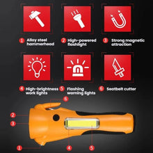 Load image into Gallery viewer, Multifunctional Emergency High-Intensity Magnetic COB Work Light with Car Safety Hammer