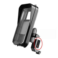 Load image into Gallery viewer, Waterproof Navigation Phone Holder For Motorcycles And Bicycles, Handlebar Charging, Handlebar Standard, Rearview Mirror Charging, Rearview Mirror Standard