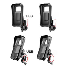 Load image into Gallery viewer, Waterproof Navigation Phone Holder For Motorcycles And Bicycles, Handlebar Charging, Handlebar Standard, Rearview Mirror Charging, Rearview Mirror Standard