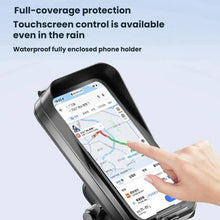 Load image into Gallery viewer, Waterproof Navigation Phone Holder For Motorcycles And Bicycles, Handlebar Charging, Handlebar Standard, Rearview Mirror Charging, Rearview Mirror Standard
