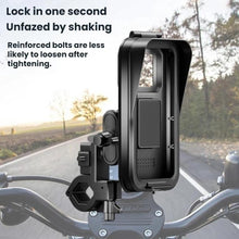 Load image into Gallery viewer, Waterproof Navigation Phone Holder For Motorcycles And Bicycles, Handlebar Charging, Handlebar Standard, Rearview Mirror Charging, Rearview Mirror Standard