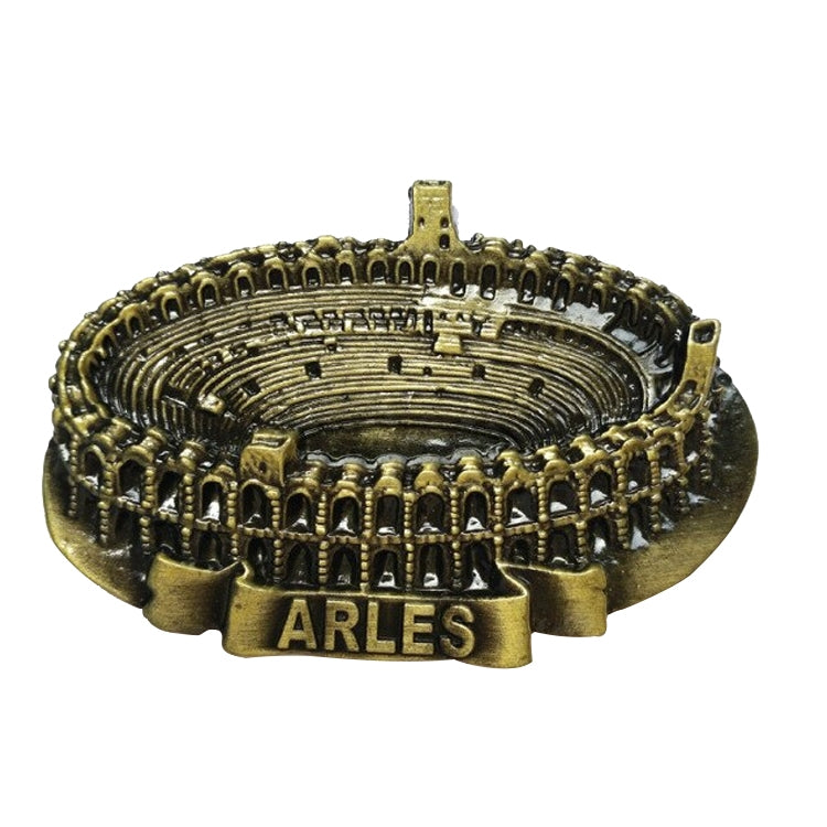 Architectural Landscape Metal Magnetic Refrigerator Stickers Home Decoration