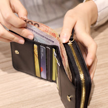 Load image into Gallery viewer, Women  Short Zipper Cute Coin Purse Mini Wallet
