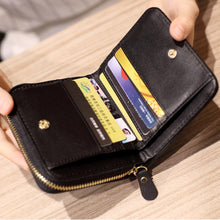 Load image into Gallery viewer, Women  Short Zipper Cute Coin Purse Mini Wallet