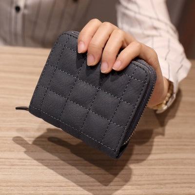 Women  Short Zipper Cute Coin Purse Mini Wallet
