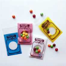 Load image into Gallery viewer, 100 PCS / Set Cute Colorful Bottle Pattern Wedding Birthday Cookies Candy Gift Packaging Bag