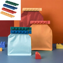 Load image into Gallery viewer, 4 PCS/Set Building Block Food Seal Clip Seal Kitchen Fresh Clip Snack Plastic Bag Clip Stick, Seal Clip
