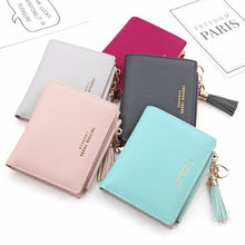 Load image into Gallery viewer, Lady Short Cross-Streaked Suzip Wallet