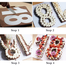 Load image into Gallery viewer, 2 PCS Numbers Cake Mold Cake Decorating Tools