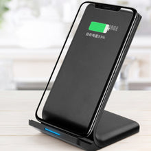 Load image into Gallery viewer, R2 10W Vertical Mobile Phone Wireless Charger Smart Fast Charge Charging Stand Desktop Stand, R2 (Black)