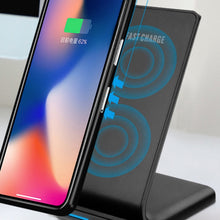 Load image into Gallery viewer, R2 10W Vertical Mobile Phone Wireless Charger Smart Fast Charge Charging Stand Desktop Stand, R2 (Black)