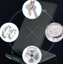 Load image into Gallery viewer, R2 10W Vertical Mobile Phone Wireless Charger Smart Fast Charge Charging Stand Desktop Stand, R2 (Black)