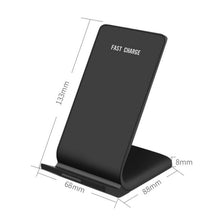Load image into Gallery viewer, R2 10W Vertical Mobile Phone Wireless Charger Smart Fast Charge Charging Stand Desktop Stand, R2 (Black)