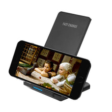 Load image into Gallery viewer, R2 10W Vertical Mobile Phone Wireless Charger Smart Fast Charge Charging Stand Desktop Stand, R2 (Black)