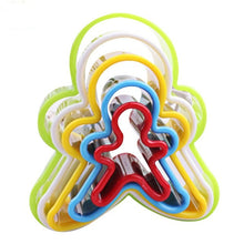 Load image into Gallery viewer, 5pcs / Set Cookies Plastic Cake Mould Biscuit Plunger Forms DIY Baking Tools