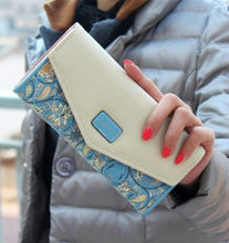 Load image into Gallery viewer, Long Leather Floral Pattern Wallets Coin Purses Money Bag for Women