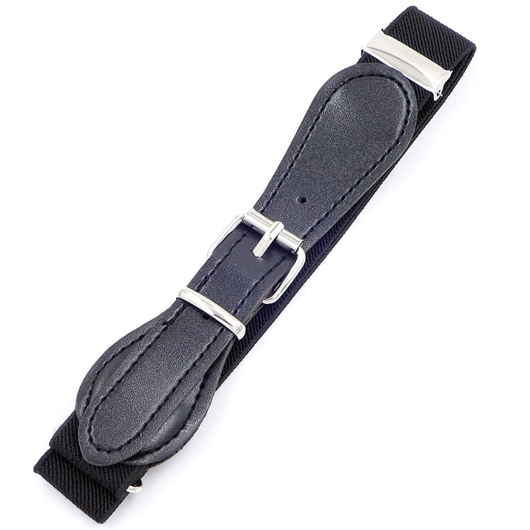 Kids Polyester + PU Leather Square Pin Buckle Adjustable Elastic Belt