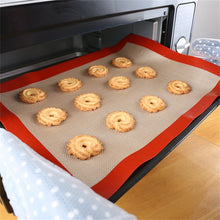Load image into Gallery viewer, Platinum Glass Fiber Silicone Pastry Cake Cookie Baking Mat Pad Sheet Kneading Mat, 40x30cm, 29x26cm