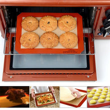 Load image into Gallery viewer, Platinum Glass Fiber Silicone Pastry Cake Cookie Baking Mat Pad Sheet Kneading Mat, 40x30cm, 29x26cm