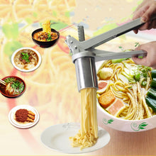 Load image into Gallery viewer, Household Stainless Steel Pasta Machine Small Manual Pasta Machine Multi-function Noodle Machine, Noodle Machine + 7 PCS Mould