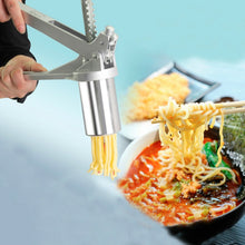 Load image into Gallery viewer, Household Stainless Steel Pasta Machine Small Manual Pasta Machine Multi-function Noodle Machine, Noodle Machine + 7 PCS Mould