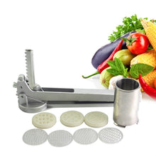 Load image into Gallery viewer, Household Stainless Steel Pasta Machine Small Manual Pasta Machine Multi-function Noodle Machine, Noodle Machine + 7 PCS Mould