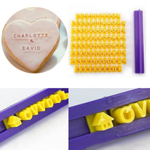 Load image into Gallery viewer, English Alphanumeric Symbol Seal Cookie Mold Movable Type Cake Mold Set, Cake Mold Set