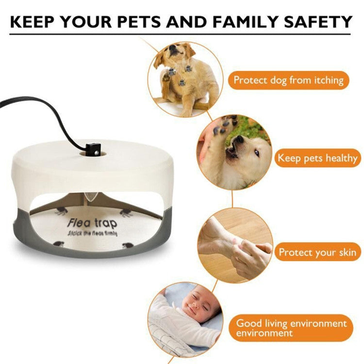 Flea Trap Pet Home Flea Lamp, EU Plug, AU Plug