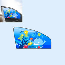 Load image into Gallery viewer, Car Cartoon Magnetic Sunshade Sunscreen Telescopic Collapsible Sunshield, Driving, Co-pilot, Rear Square