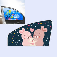Load image into Gallery viewer, Car Cartoon Magnetic Sunshade Sunscreen Telescopic Collapsible Sunshield, Driving, Co-pilot, Rear Square