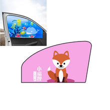 Load image into Gallery viewer, Car Cartoon Magnetic Sunshade Sunscreen Telescopic Collapsible Sunshield, Driving, Co-pilot, Rear Square