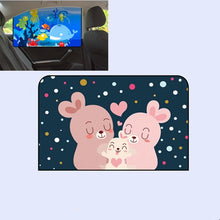 Load image into Gallery viewer, Car Cartoon Magnetic Sunshade Sunscreen Telescopic Collapsible Sunshield, Driving, Co-pilot, Rear Square