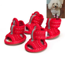 Load image into Gallery viewer, Tendon Bottom Mesh Pet Anti-skid Sandals, Tendon Bottom 1: 13.5x4.5cm, Tendon Bottom 2: 4.0x5.0cm, Tendon Bottom 3: 4.5x5.5cm, Tendon Bottom 4: 5.0x6.0cm, Tendon Bottom 5: 5.5x6.5cm, 1: 13.5x4.5cm, 2: 4.0x5.0cm, 3: 4.5x5.5cm, 4: 5.0x6.0cm, 5: 5.5x6.5cm
