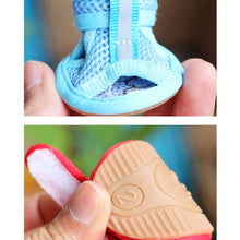 Load image into Gallery viewer, Tendon Bottom Mesh Pet Anti-skid Sandals, Tendon Bottom 1: 13.5x4.5cm, Tendon Bottom 2: 4.0x5.0cm, Tendon Bottom 3: 4.5x5.5cm, Tendon Bottom 4: 5.0x6.0cm, Tendon Bottom 5: 5.5x6.5cm, 1: 13.5x4.5cm, 2: 4.0x5.0cm, 3: 4.5x5.5cm, 4: 5.0x6.0cm, 5: 5.5x6.5cm