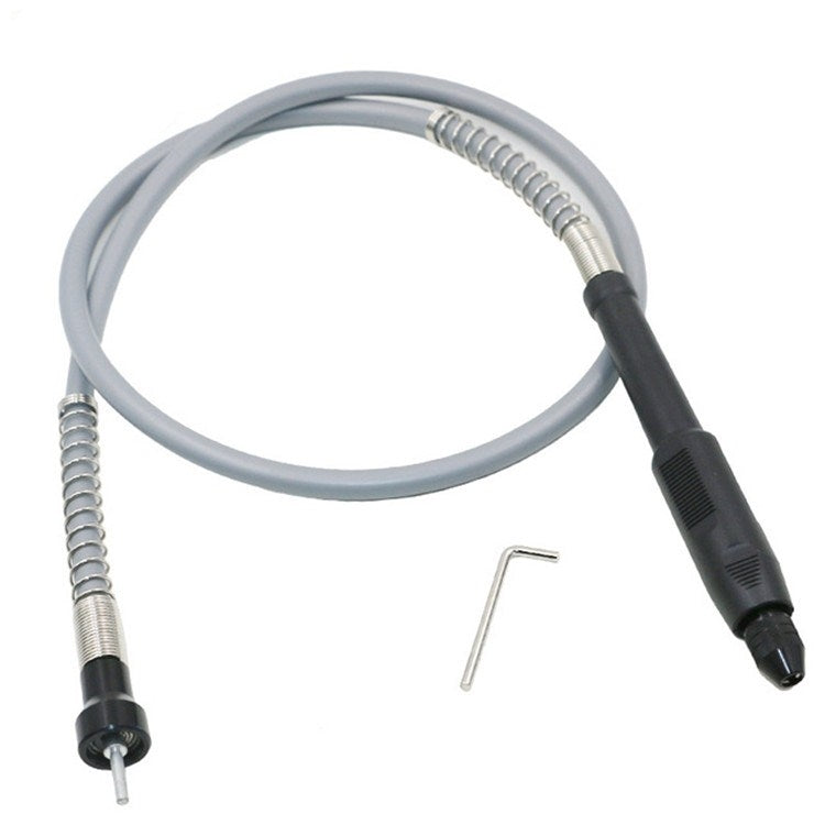 Electric Screwdriver Multifunctional Flexible Shaft Torque Electric Drill Connecting Rod Flexible Shaft With Chuck, 3.2mm Shaft Black Plastic Handle, 3.2mm Shaft Metal Silver Aluminum Handle, 3.2mm Shaft Metal Yellow Aluminum Handle