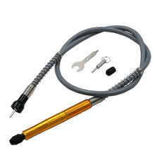Load image into Gallery viewer, Electric Screwdriver Multifunctional Flexible Shaft Torque Electric Drill Connecting Rod Flexible Shaft With Chuck, 3.2mm Shaft Metal Silver Aluminum Handle, 3.2mm Shaft Metal Yellow Aluminum Handle