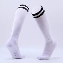 Load image into Gallery viewer, Children Football Socks Boys Soccer Sock Kid Above Knee Plain Socks Long Soccer Stockings Men Over Knee High Sock, Kids Size, Adult Size
