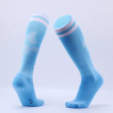 Load image into Gallery viewer, Children Football Socks Boys Soccer Sock Kid Above Knee Plain Socks Long Soccer Stockings Men Over Knee High Sock, Kids Size, Adult Size